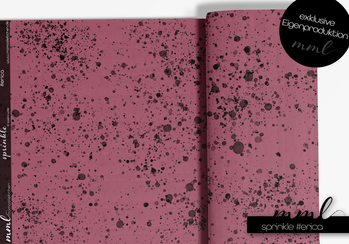 Jersey-Stoff "sprinkle #erica" (0,25m)