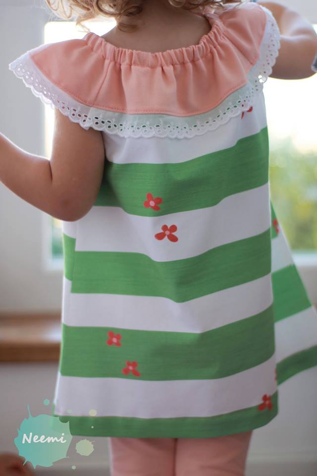 Jersey-Stoff "Streublümchen #green" (0,25m)