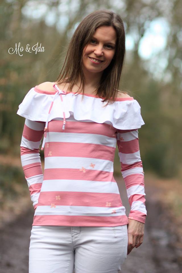 Jersey-Stoff "Streublümchen #rosa" (0,25m)