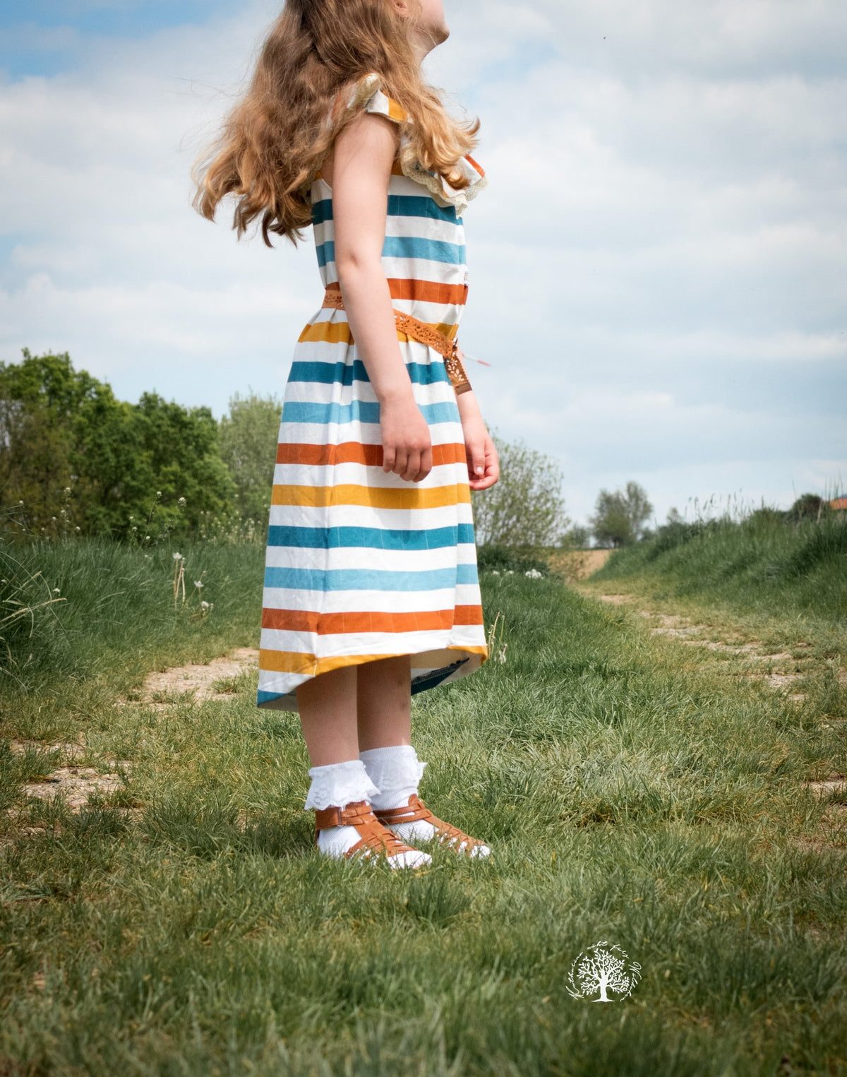 Jersey-Stoff "stripes #autumn" (0,25m)