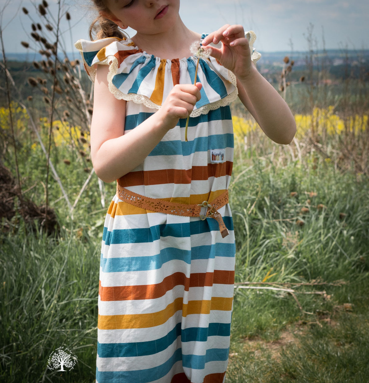 Jersey-Stoff "stripes #autumn" (0,25m)