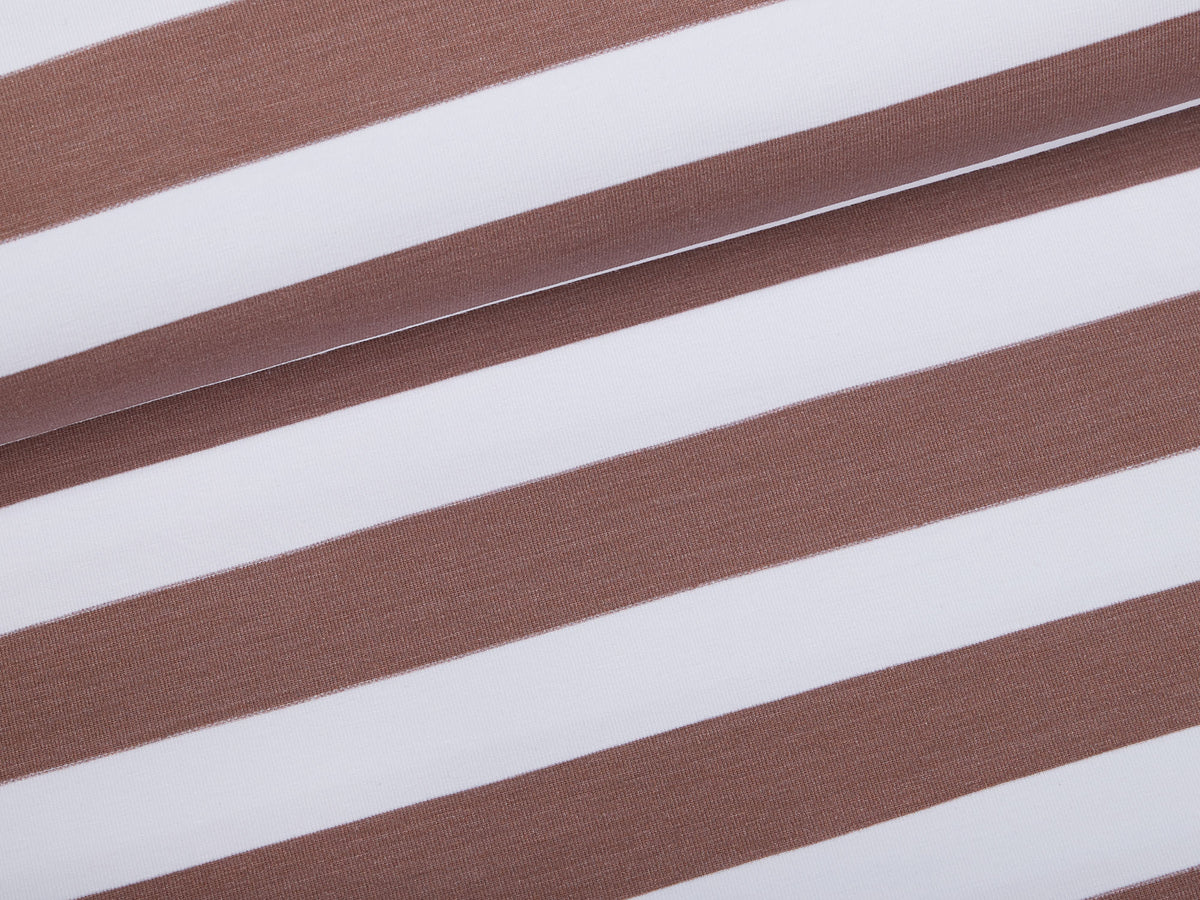 Jersey-Stoff " stripes #beige melange" (0,25m)