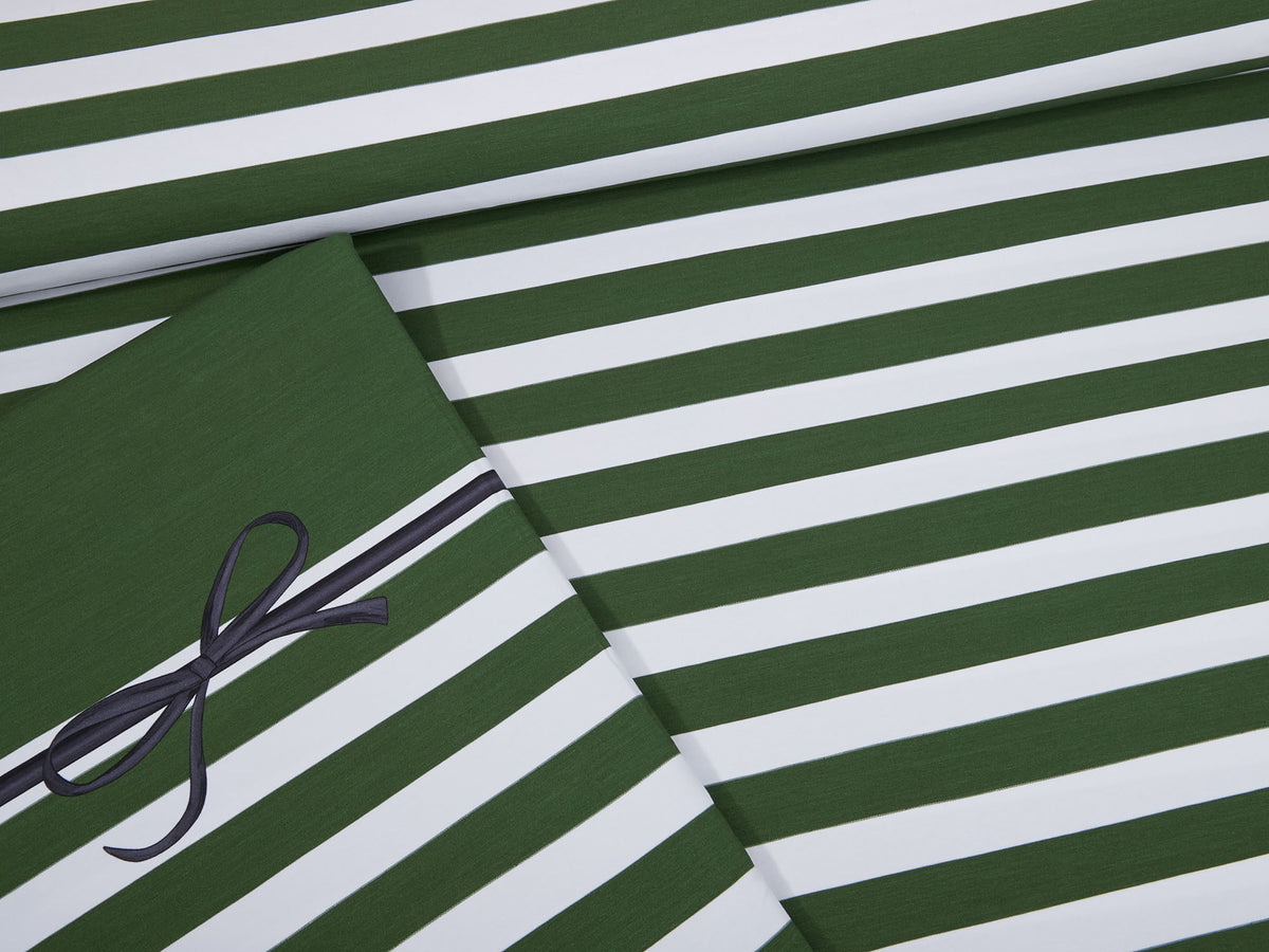 Jersey-Stoff " stripes #olive melange" (0,5m)