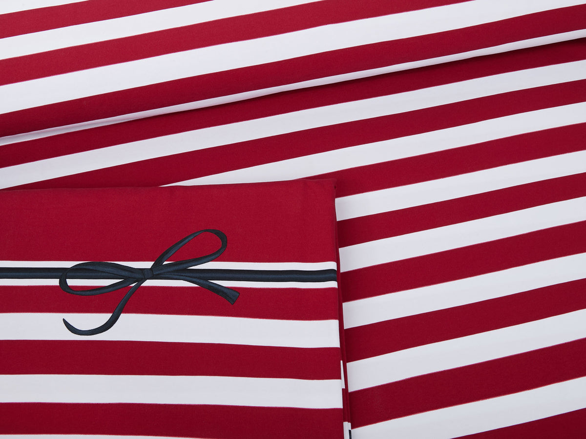 Jersey-Stoff " stripes #redwine" (0,5m)