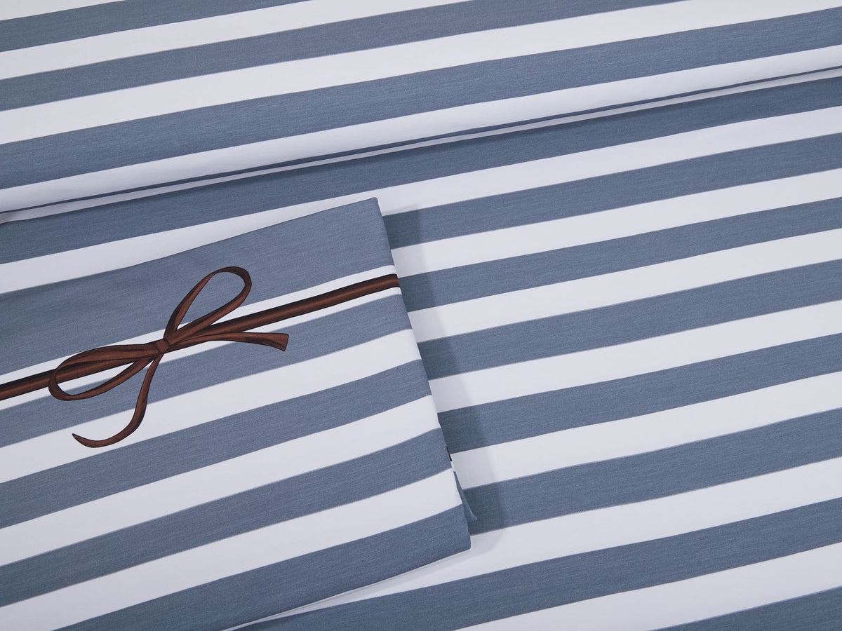 Jersey-Stoff " stripes #sky melange" (0,5m)