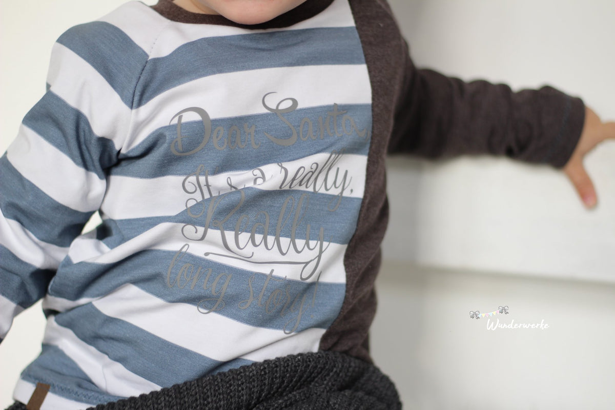 Jersey-Stoff " stripes #sky melange" (0,5m)