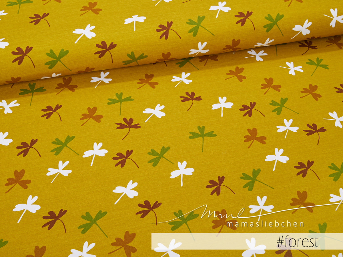Jersey-Stoff "swirled #forest" B-Ware (0,25m)