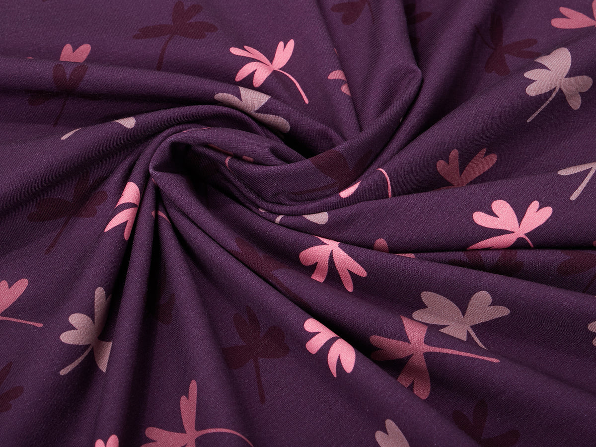 Jersey-Stoff "swirled #mauve" (0,5m)