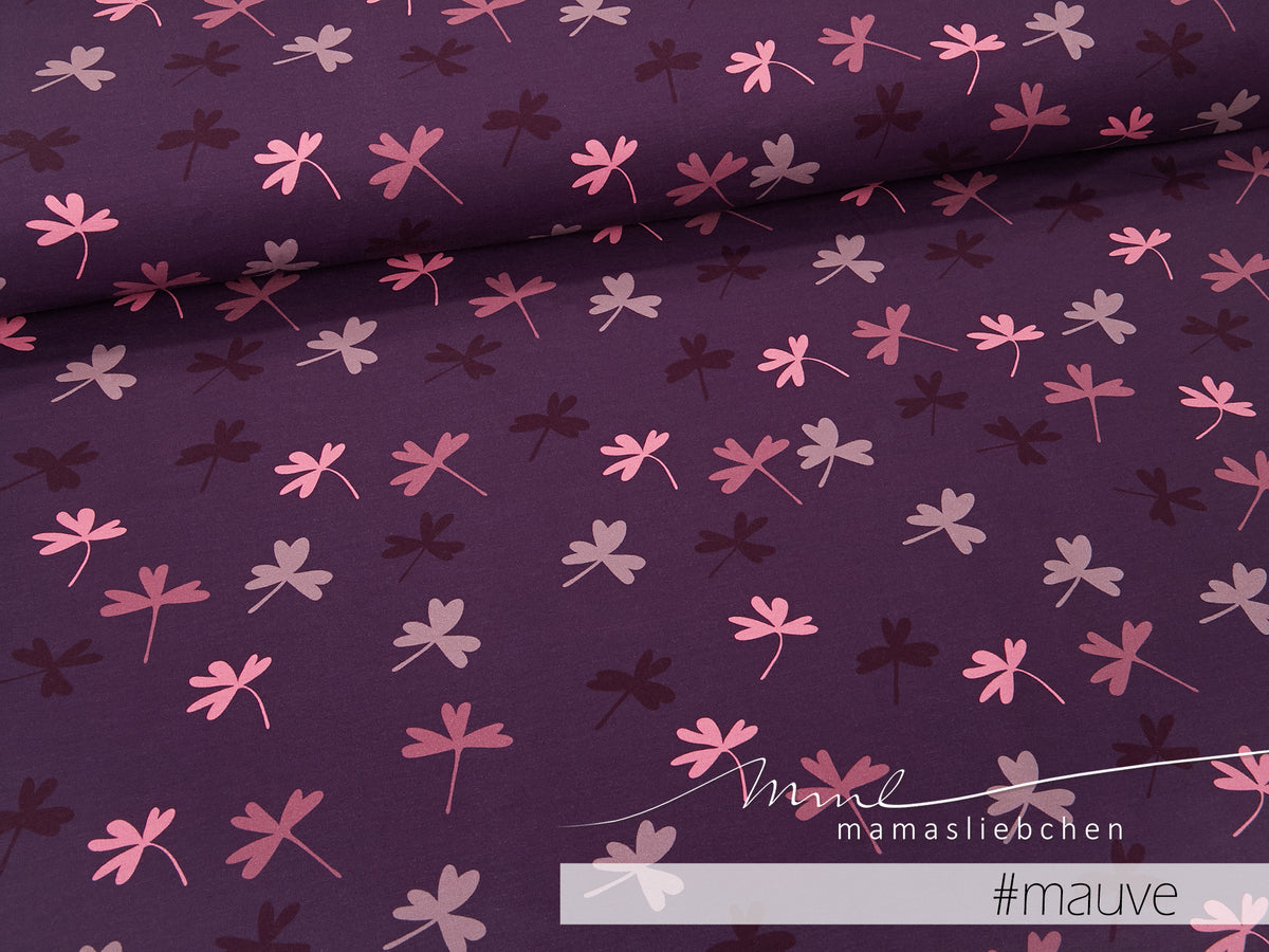Jersey-Stoff "swirled #mauve" (0,5m)