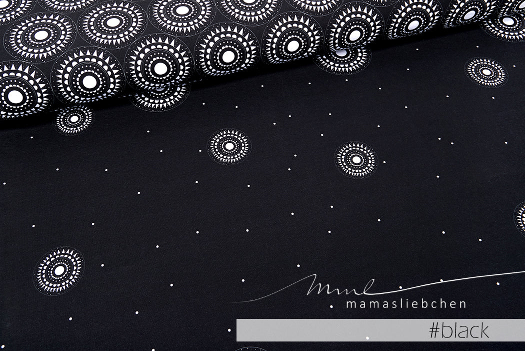 Jersey-Stoff "taniya #black" (1Panel, ca. 1,0m)