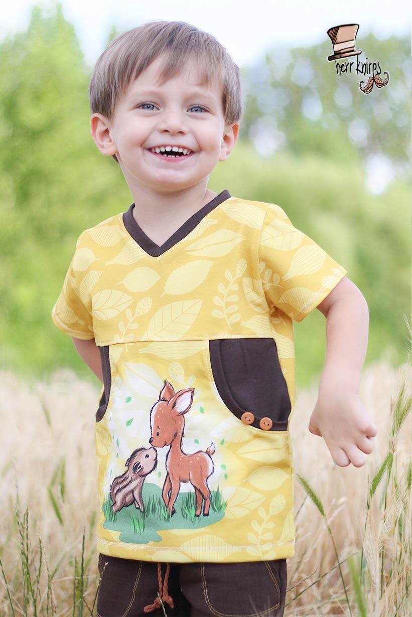 Jersey-Stoff "Theo & Mo #sunshine" (1Panel/ ca.0,65m)