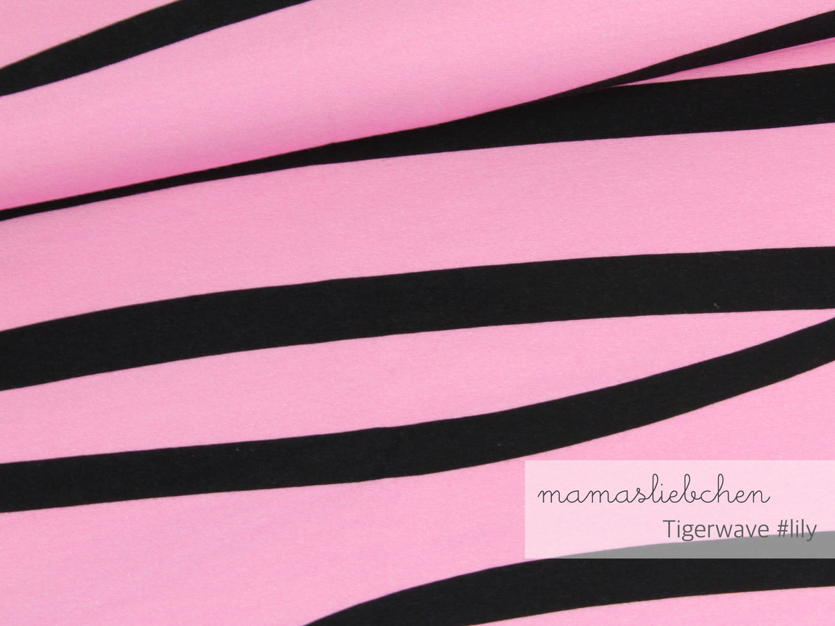 Jersey-Stoff "tigerwaves #lilly" (0,5m)