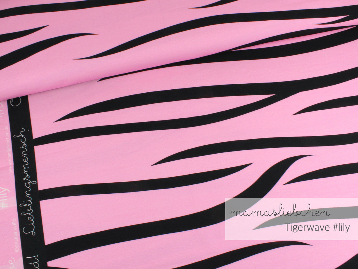 Jersey-Stoff "tigerwaves #lilly" (0,5m)