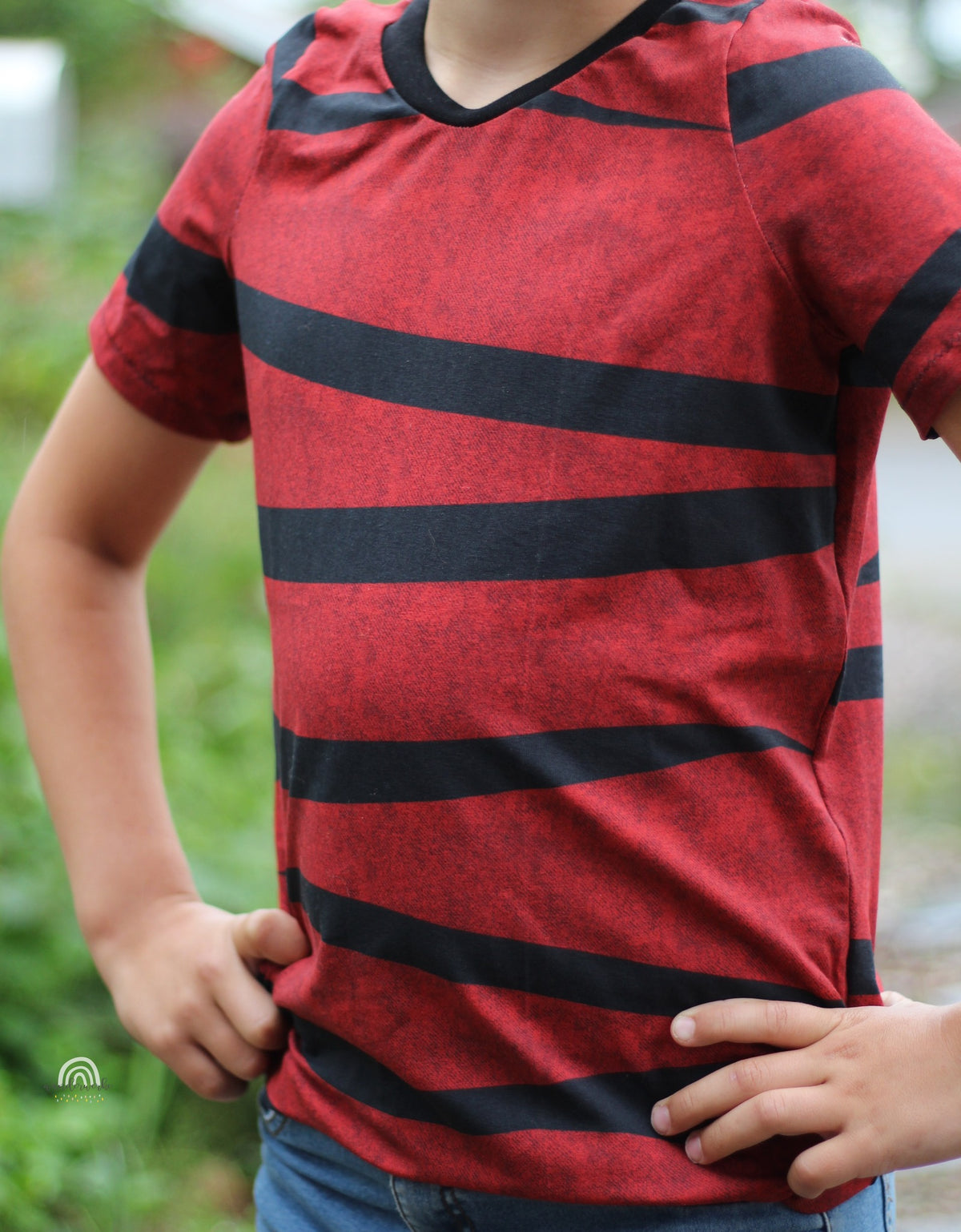 Jersey-Stoff "Tigerwaves #new fire" (0,25m)