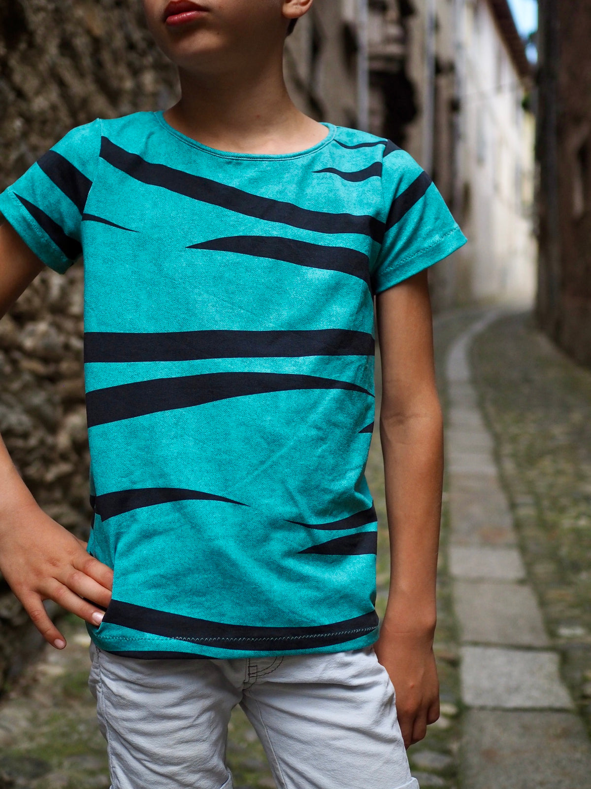 Jersey-Stoff "Tigerwaves #new mint" (0,25m)