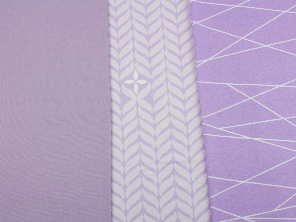 Jersey-Stoff "trailing leaves #lavender" (0,25m)