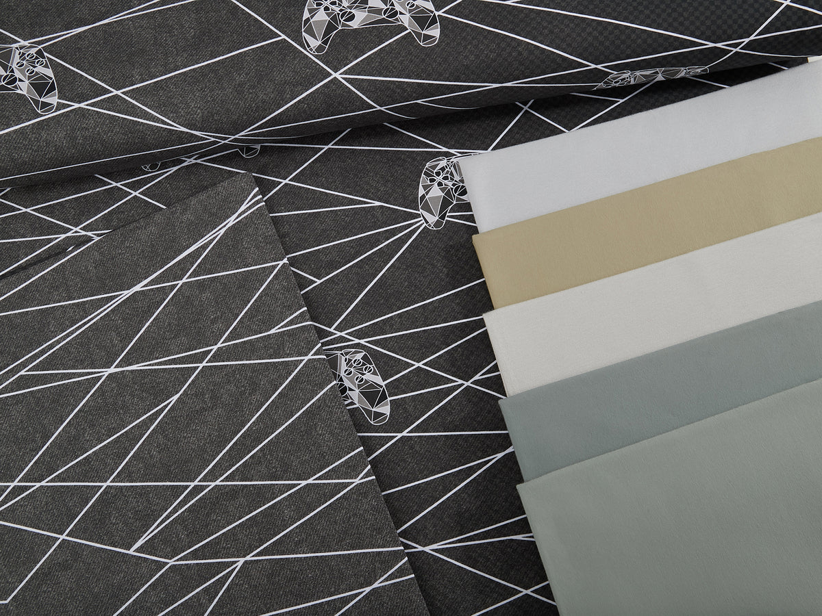 Jersey-Stoff "Vicco`ol #gray" (1Panel/ ca.0,80m)