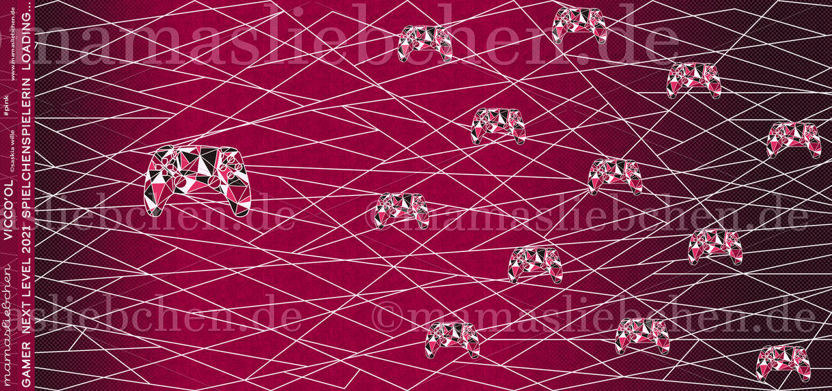 Jersey-Stoff "Vicco`ol #pink" (1Panel/ ca.0,80m)