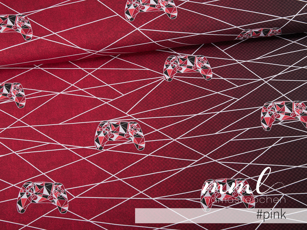 Jersey-Stoff "Vicco`ol #pink" (1Panel/ ca.0,80m)
