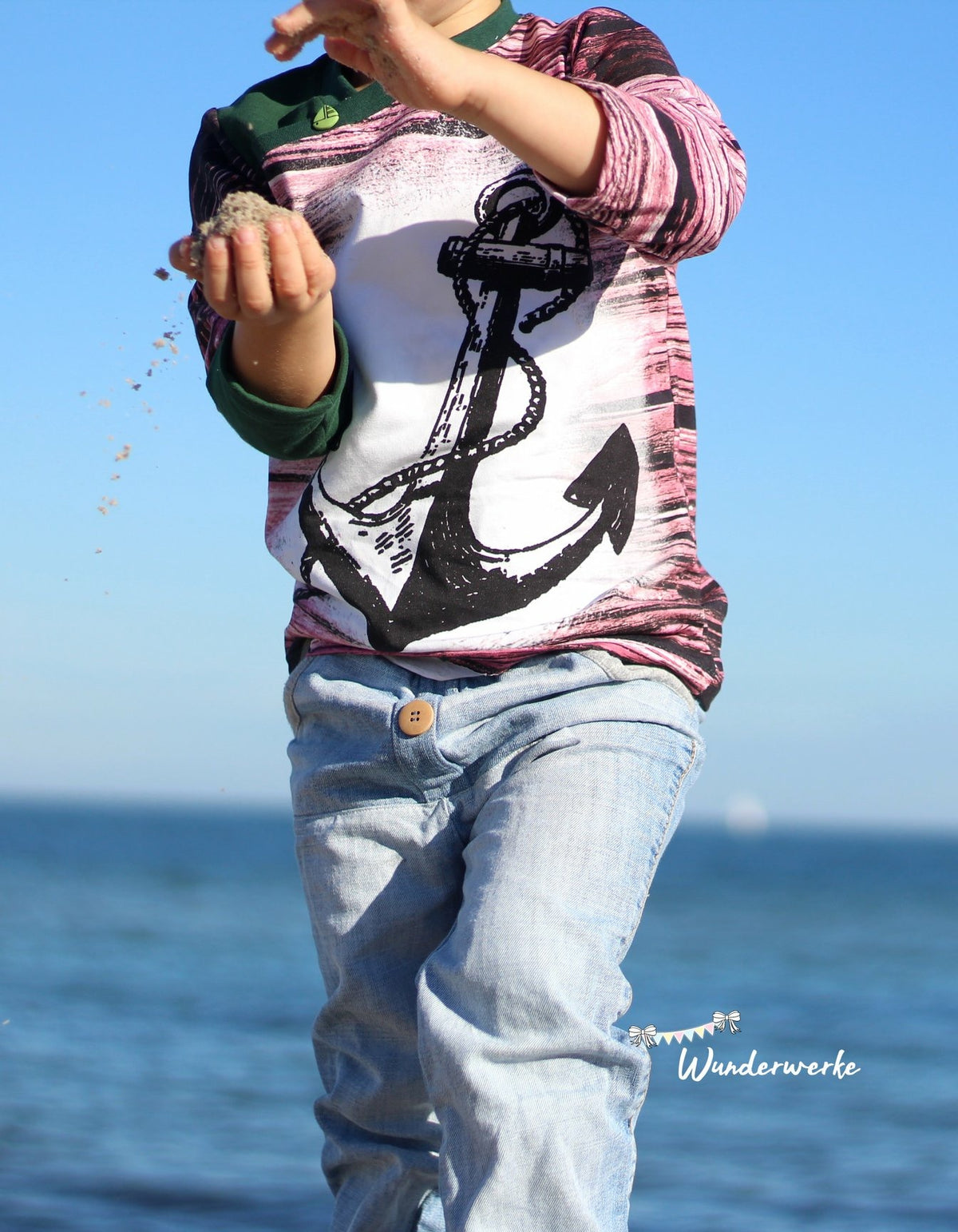 Jersey-Stoff "viking #rose" -B-Ware- (1 Panel, ca. 0,85-0,88m)
