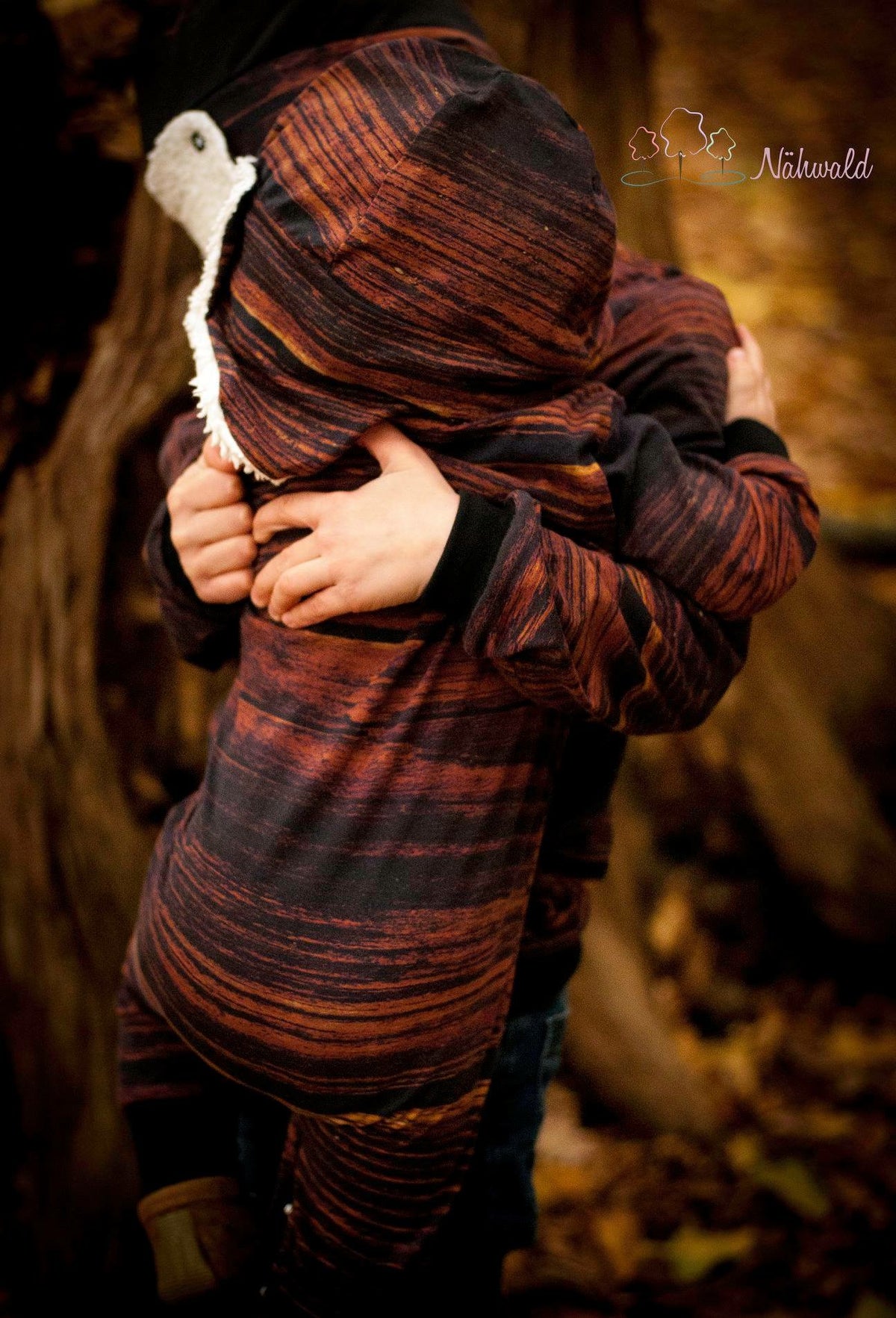 Jersey-Stoff "viking wood #cinnamon" (0,5m)