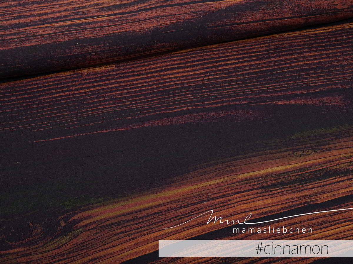 Jersey-Stoff "viking wood #cinnamon" (0,5m)