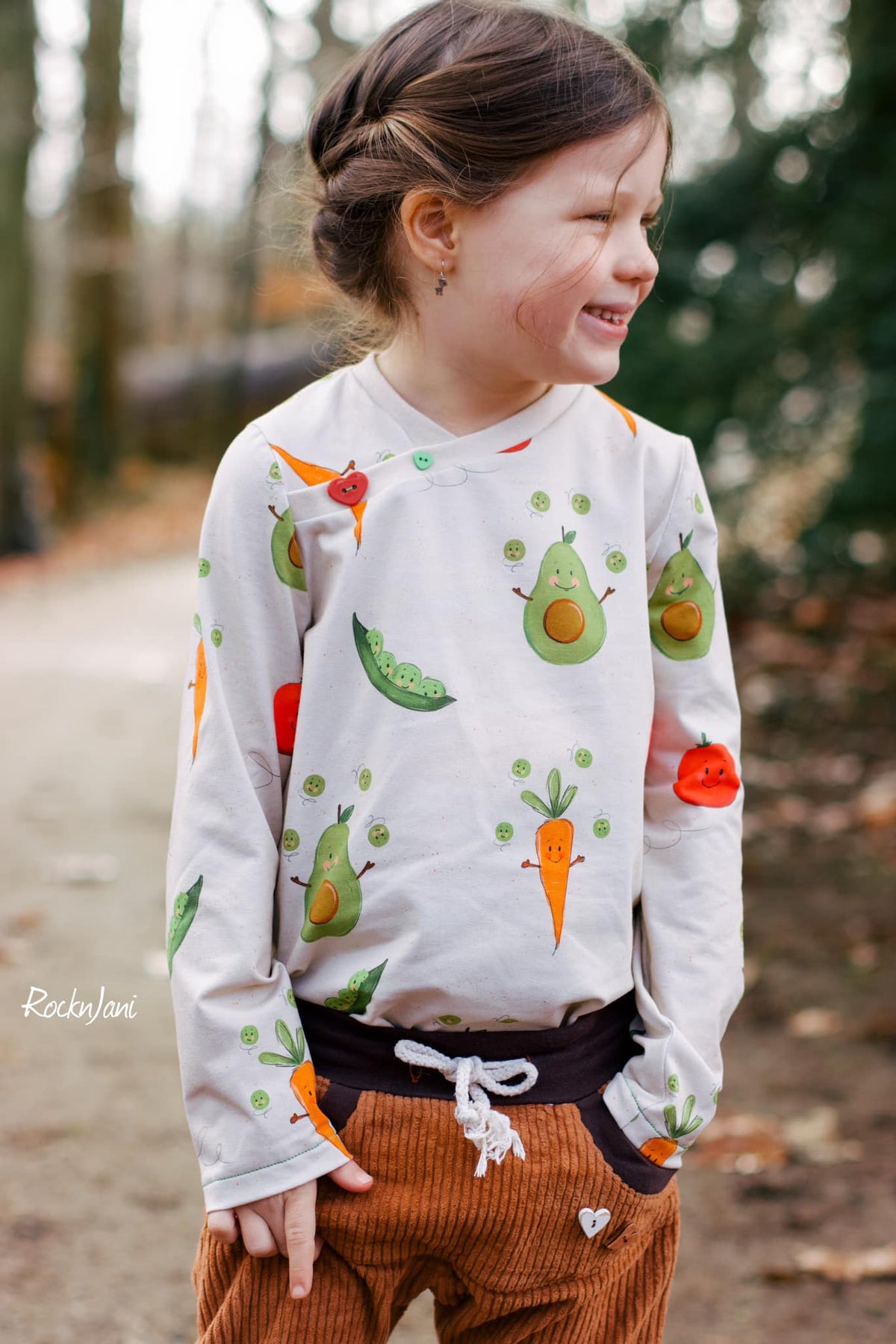 Jersey-Stoff "Vitaminchen #nature" (0,25m)