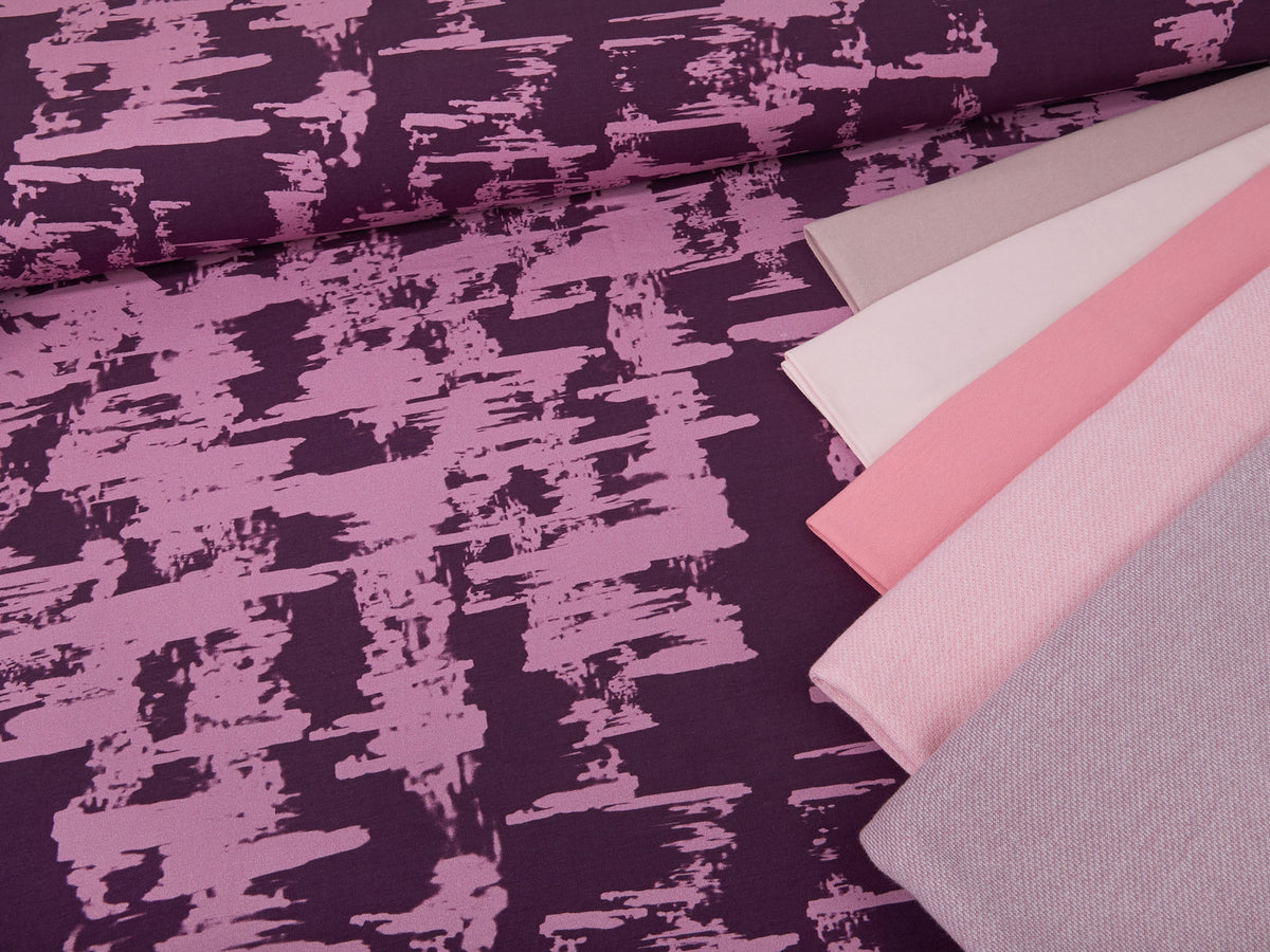 Jersey-Stoff "Wall #lilac" (0,25m)