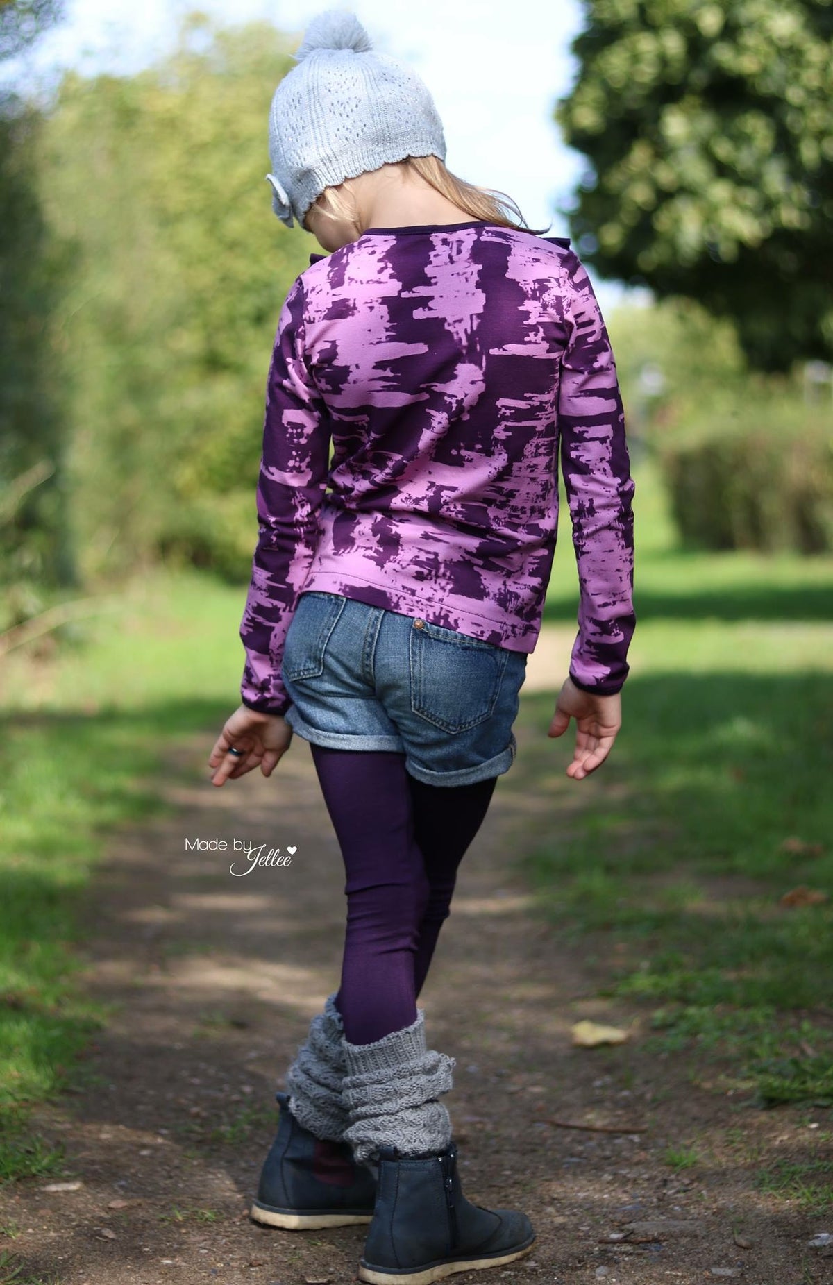 Jersey-Stoff "Wall #lilac" (0,25m)