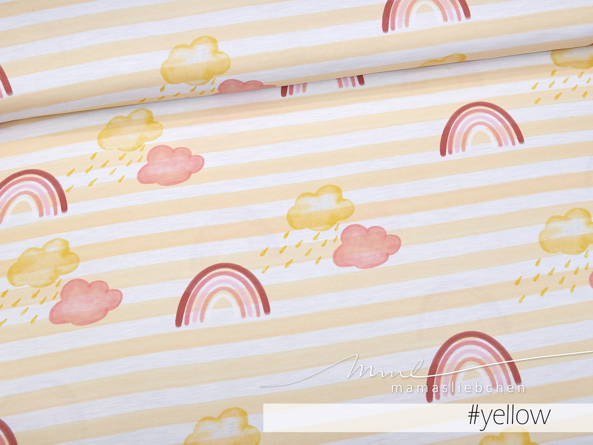 Jersey-Stoff "weather #yellow" (0,25m)