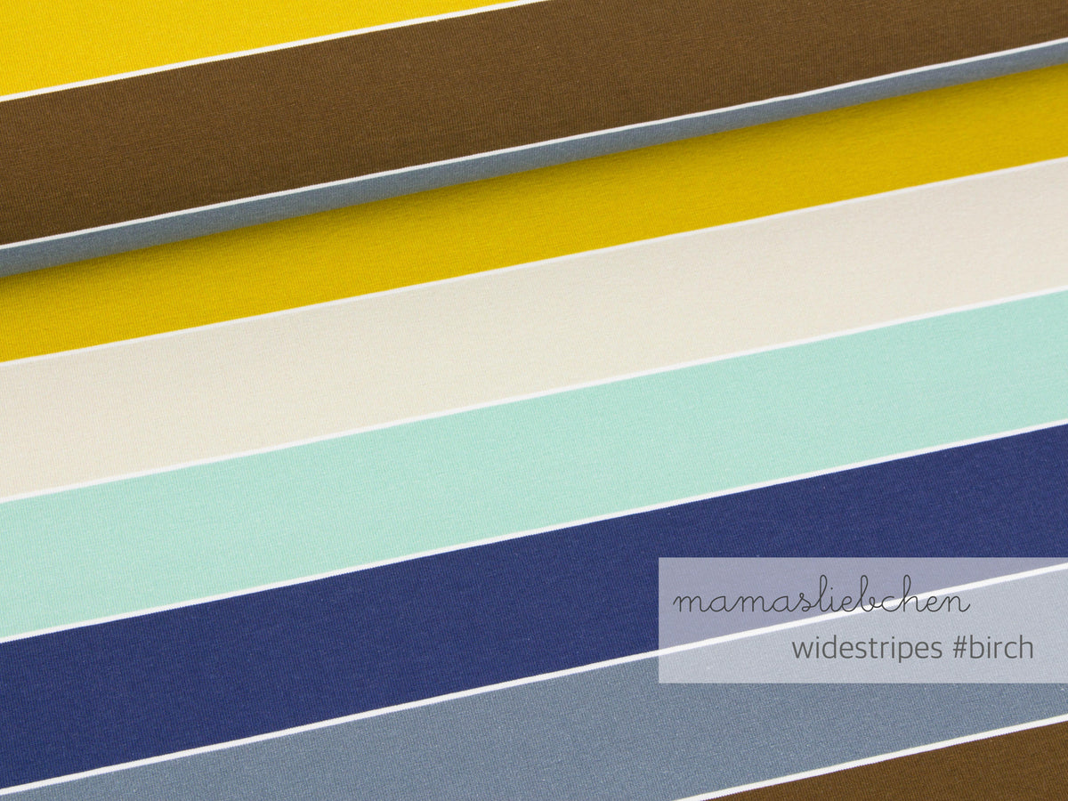 Jersey-Stoff "widestripes #birch" (0,25 Meter)
