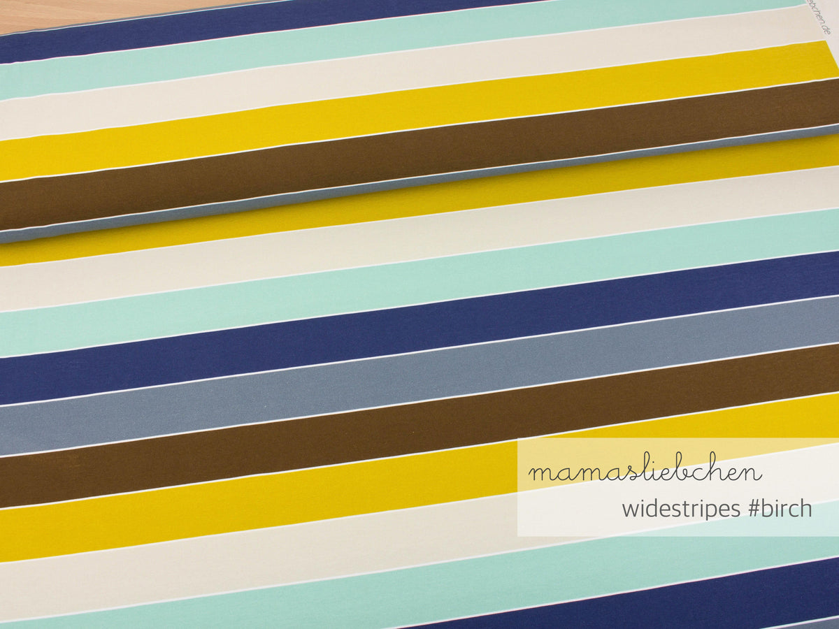 Jersey-Stoff "widestripes #birch" (0,25 Meter)