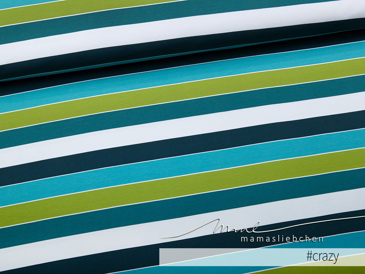 Jersey-Stoff "Widestripes #crazy" (0,5 m)