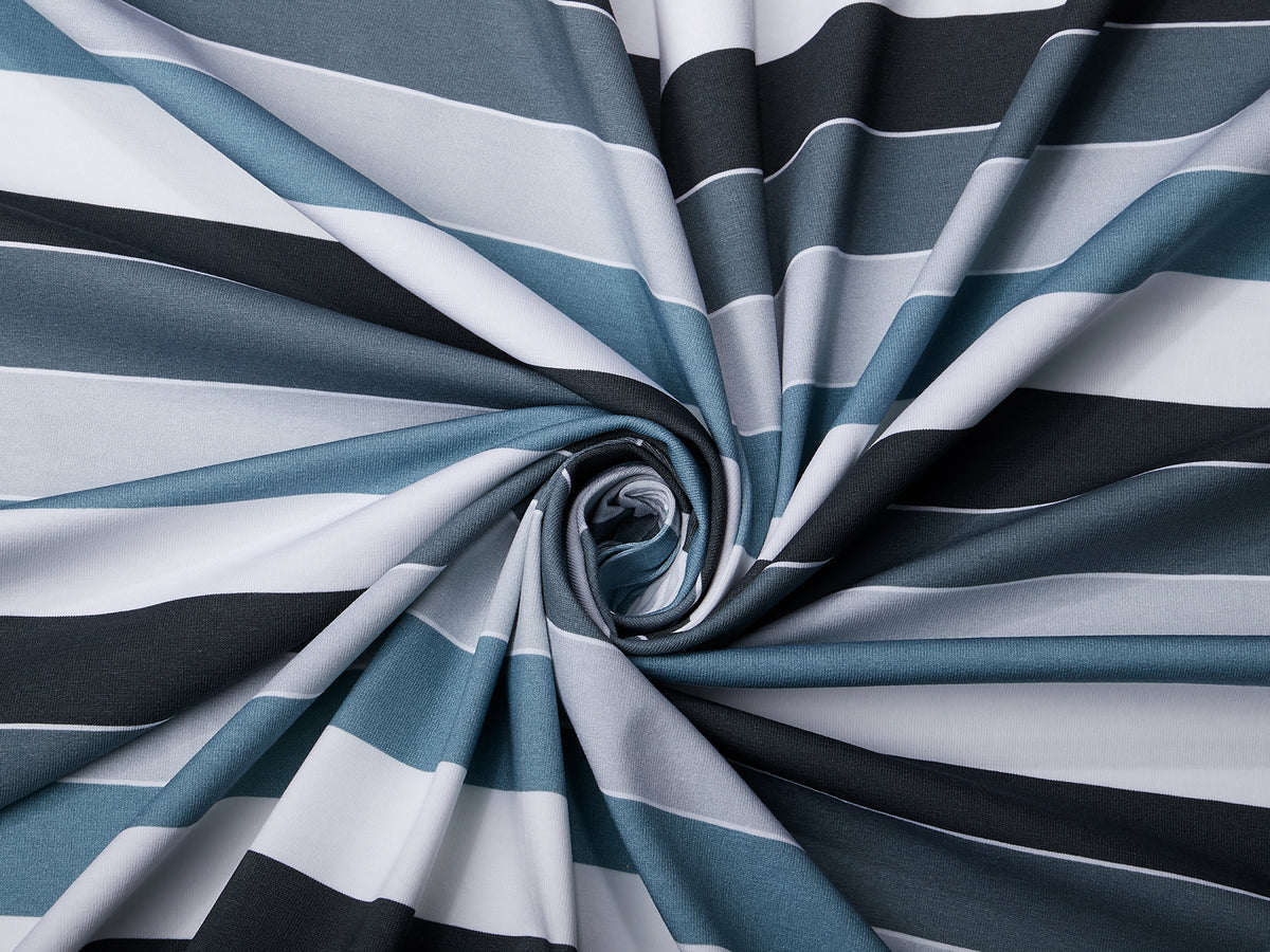 Jersey-Stoff "Widestripes #gray" (0,25 m)