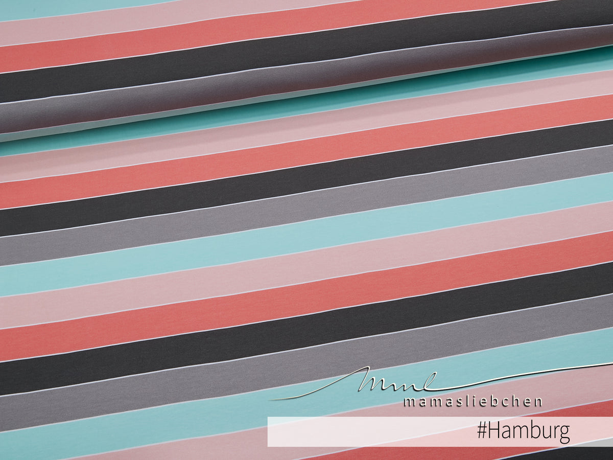 Jersey-Stoff "Widestripes #Hamburg" (0,25 m)
