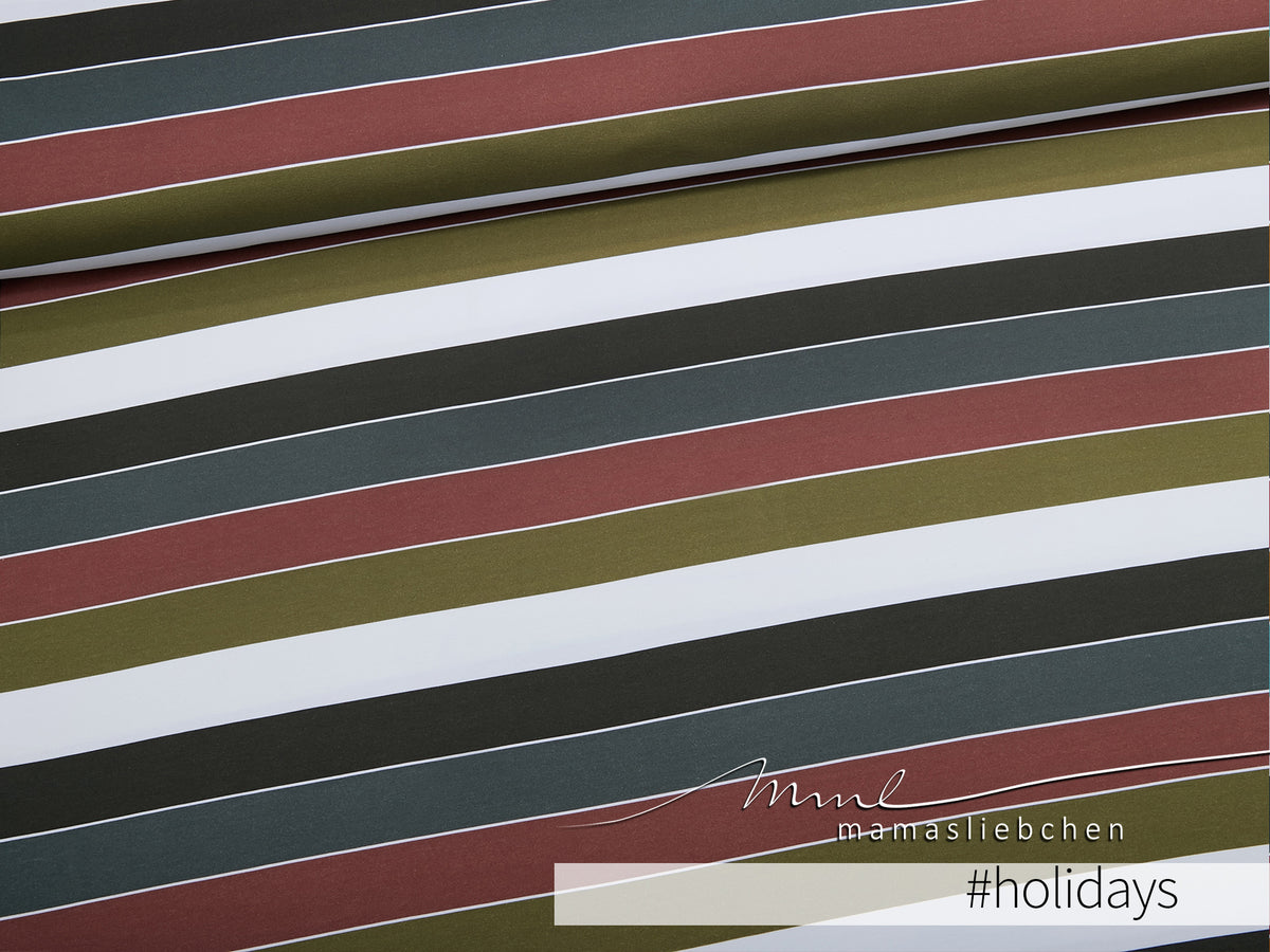 Jersey-Stoff "Widestripes #holidays" (0,25m)