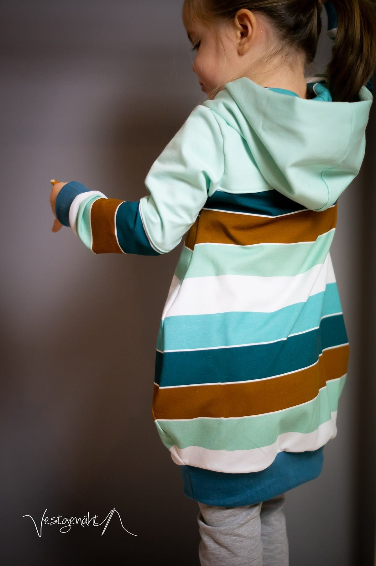 Jersey-Stoff "widestripes #lake" (0,5m)