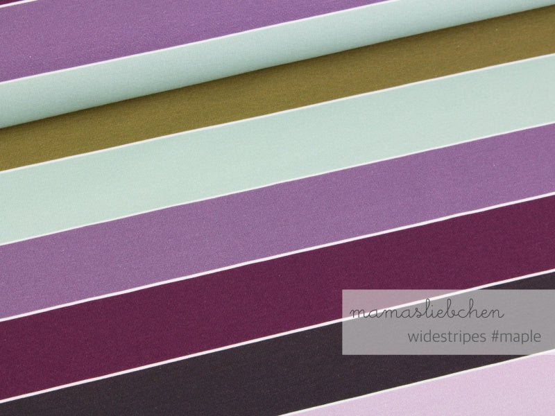 Jersey-Stoff "widestripes #maple" (0,25m)