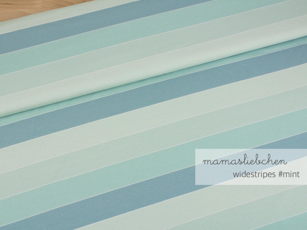 Jersey-Stoff "widestripes #mint" (0,25 Meter)