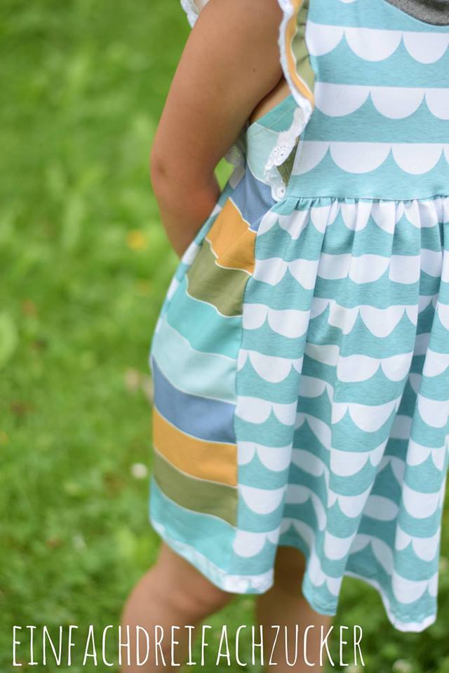 Jersey-Stoff "widestripes #mint-mix" (0,25 Meter)