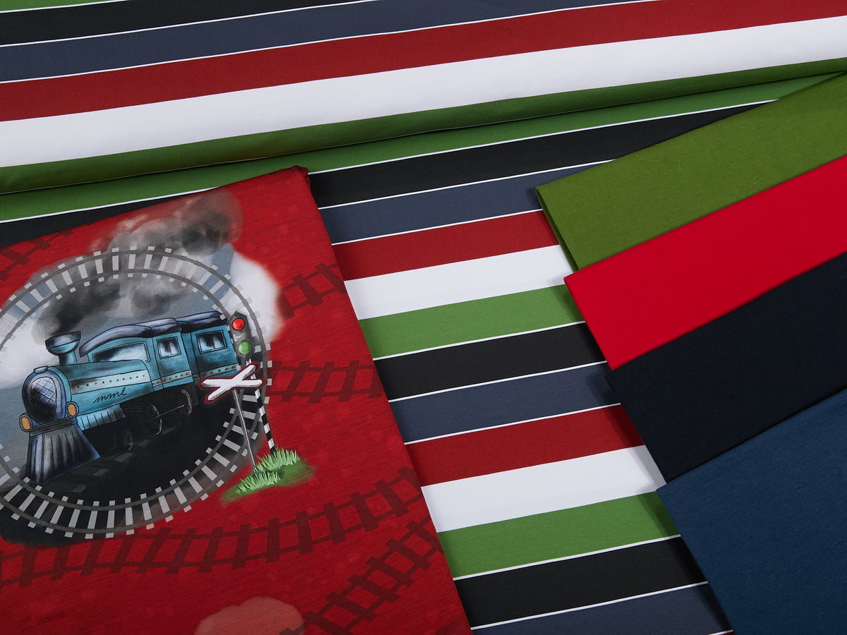 Jersey-Stoff "Widestripes #new fire" (0,25m)