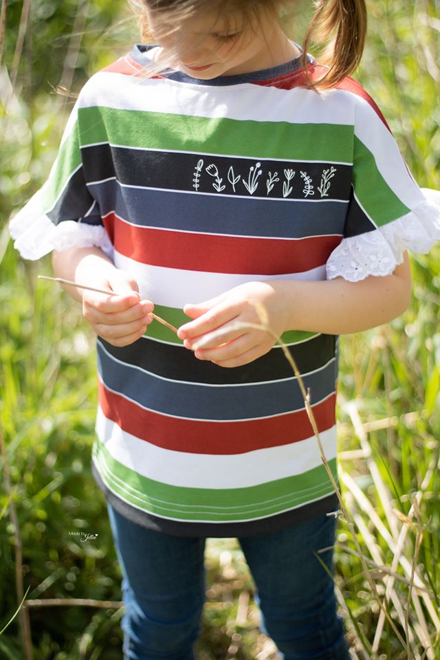 Jersey-Stoff "Widestripes #new fire" (0,25m)