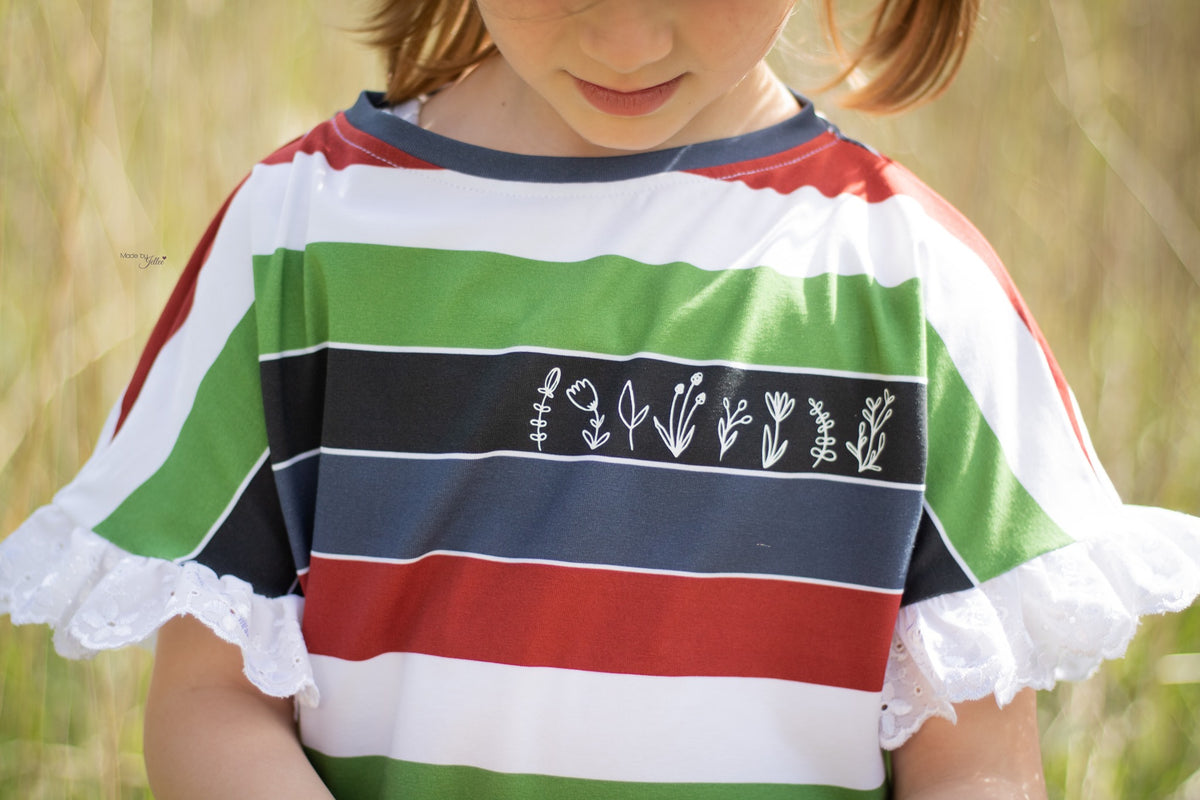 Jersey-Stoff "Widestripes #new fire" (0,25m)