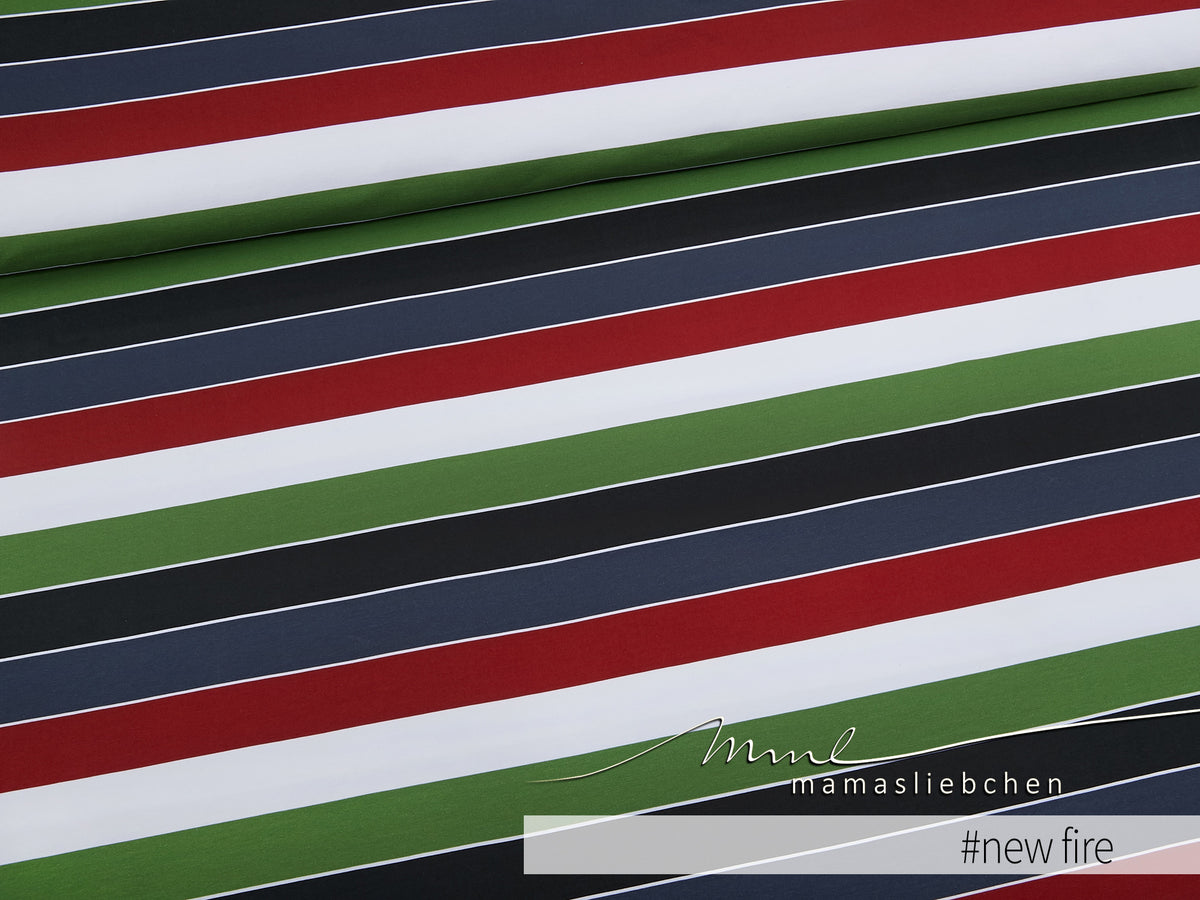 Jersey-Stoff "Widestripes #new fire" (0,25m)