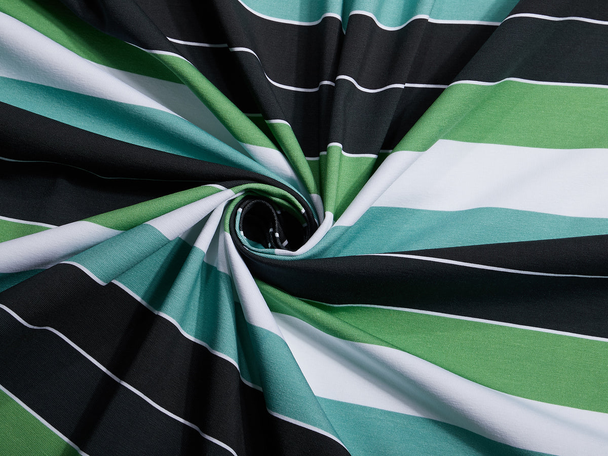 Jersey-Stoff "Widestripes #new green mix" (0,25m)