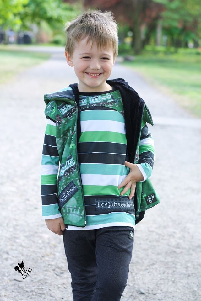 Jersey-Stoff "Widestripes #new green mix" (0,25m)
