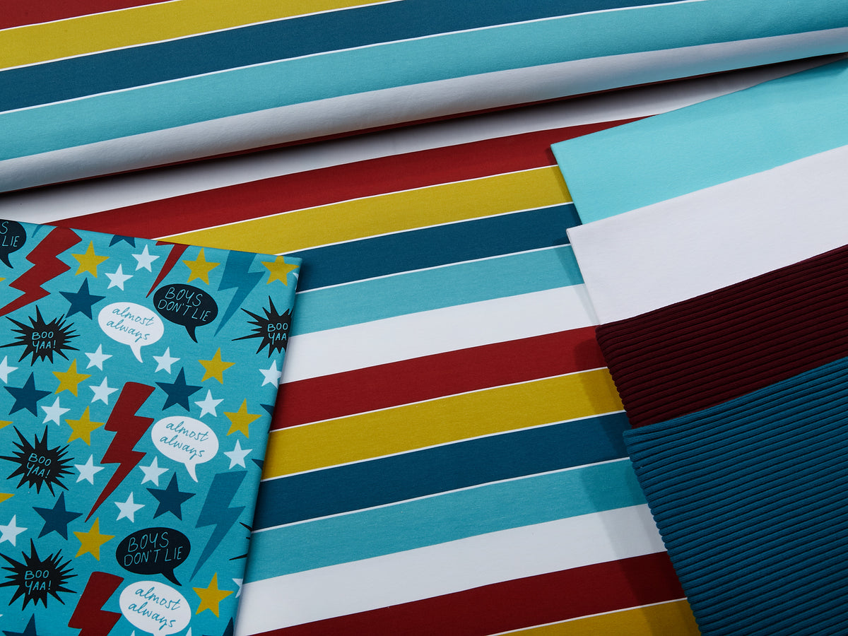 Jersey-Stoff "Widestripes #oh wow" (0,25 m)