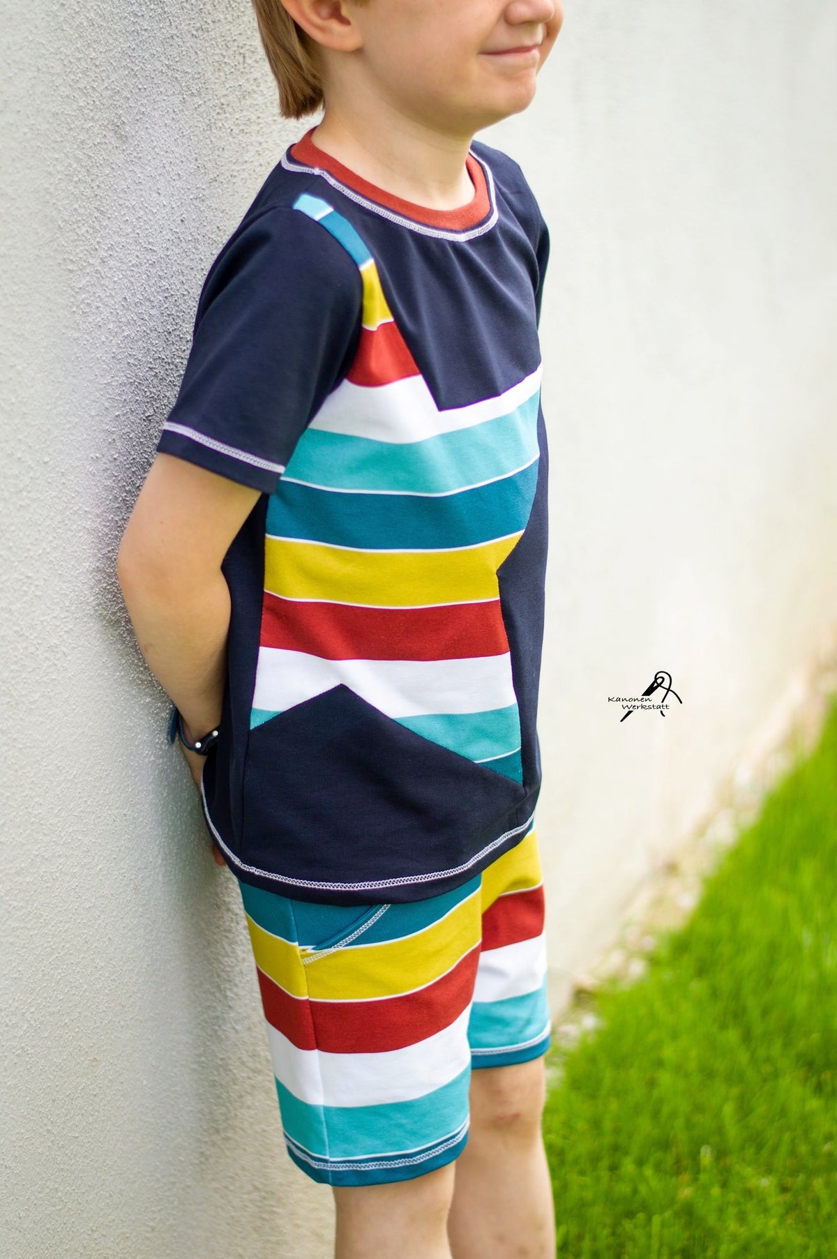Jersey-Stoff "Widestripes #oh wow" (0,25 m)