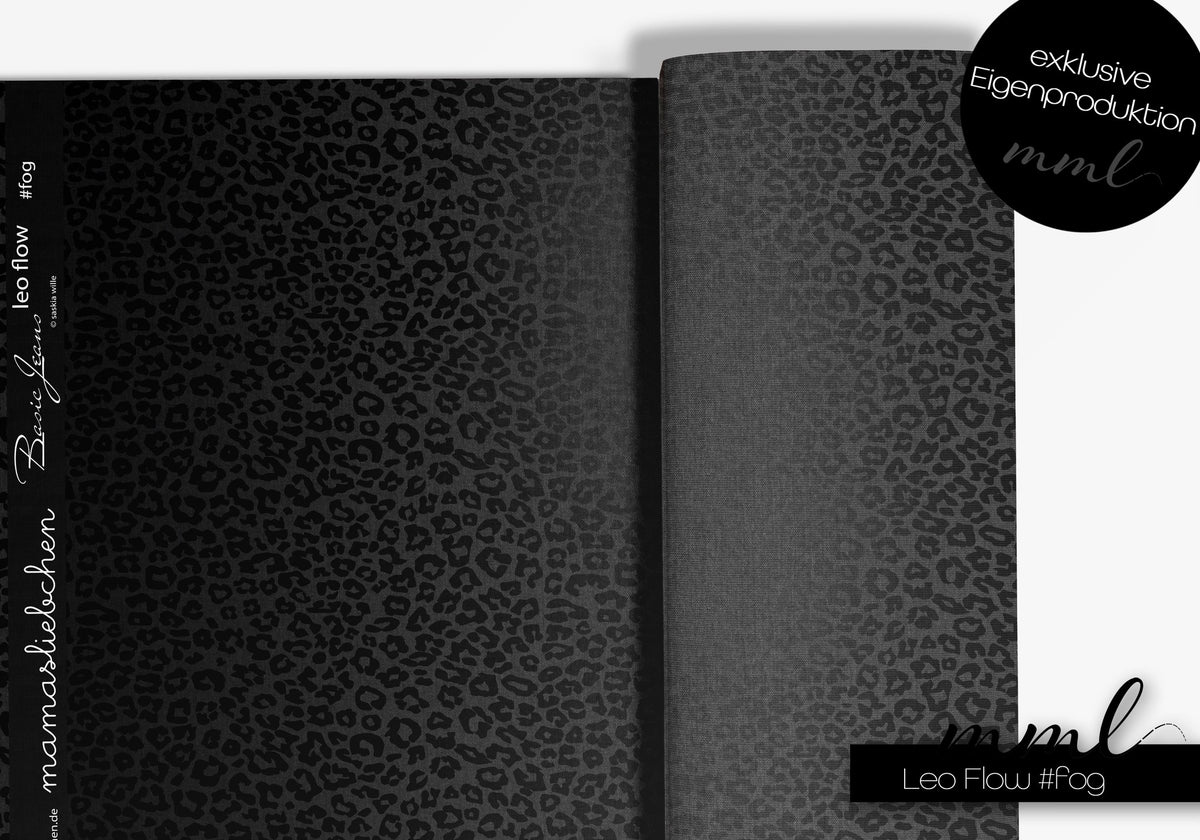 Softshell-Stoff "Leo flow #fog" (0,25m) (light glow)