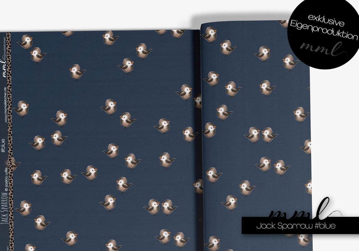 SoftTouch Jersey-Stoff "Jack Sparrow #midnight" (0,25m)